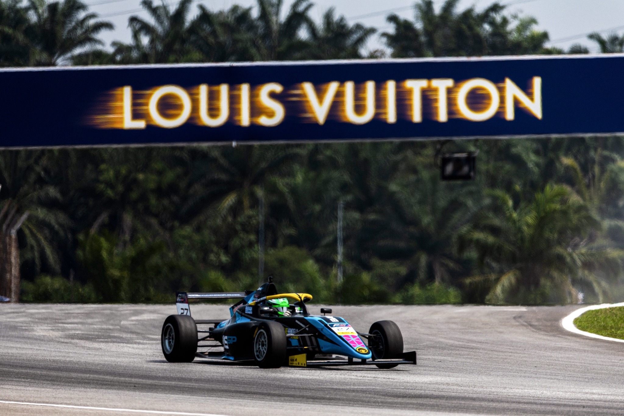 Evans GP Formula 4 race action at Sepang International Circuit